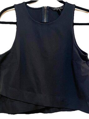 BANANA REPUBLIC  Black Sleeveless Preppy Tank Top Sz XS